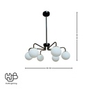 โคมไฟเพดาน PENDENT ช่อ 36411-6 E27 HUB LIGHTING