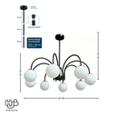 โคมไฟเพดาน PENDENT ช่อ 36426-8 E27 HUB LIGHTING