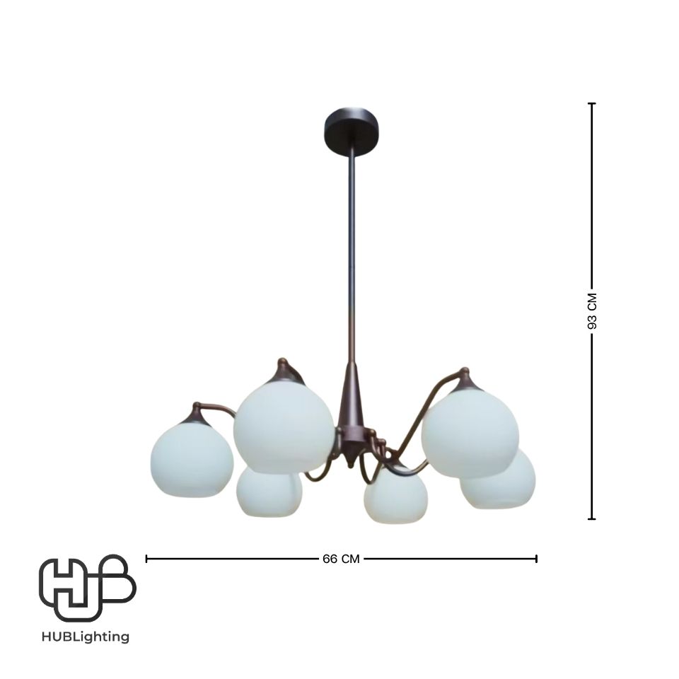 โคมไฟเพดาน PENDENT ช่อ 36283-6 E27 HUB LIGHTING