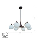 โคมไฟเพดาน PENDENT ช่อ 36283-6 E27 HUB LIGHTING