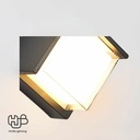 โคมไฟผนังภายนอก 1036A BK ดำ Warmwhite 3000K HUB LIGHTING