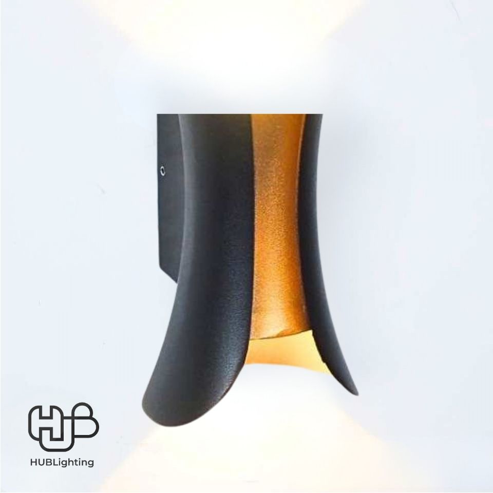 โคมไฟผนังภายนอก 2236 BK ดำ HUB LIGHTING