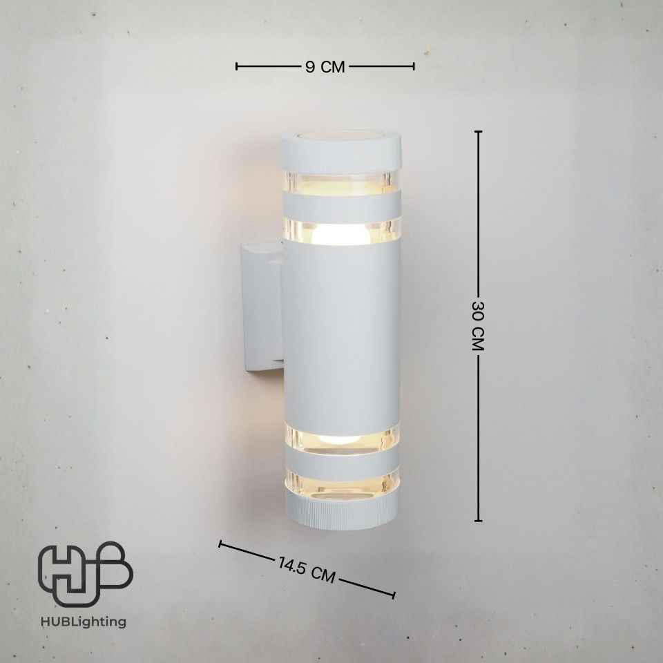 โคมไฟผนังภายนอก A0502 WH ขาว HUB LIGHTING