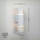 โคมไฟผนังภายนอก A0502 WH ขาว HUB LIGHTING
