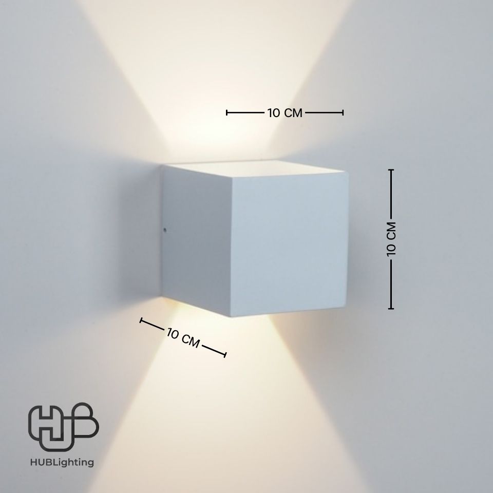 โคมไฟผนังภายนอก 1073A WH ขาว HUB LIGHTING