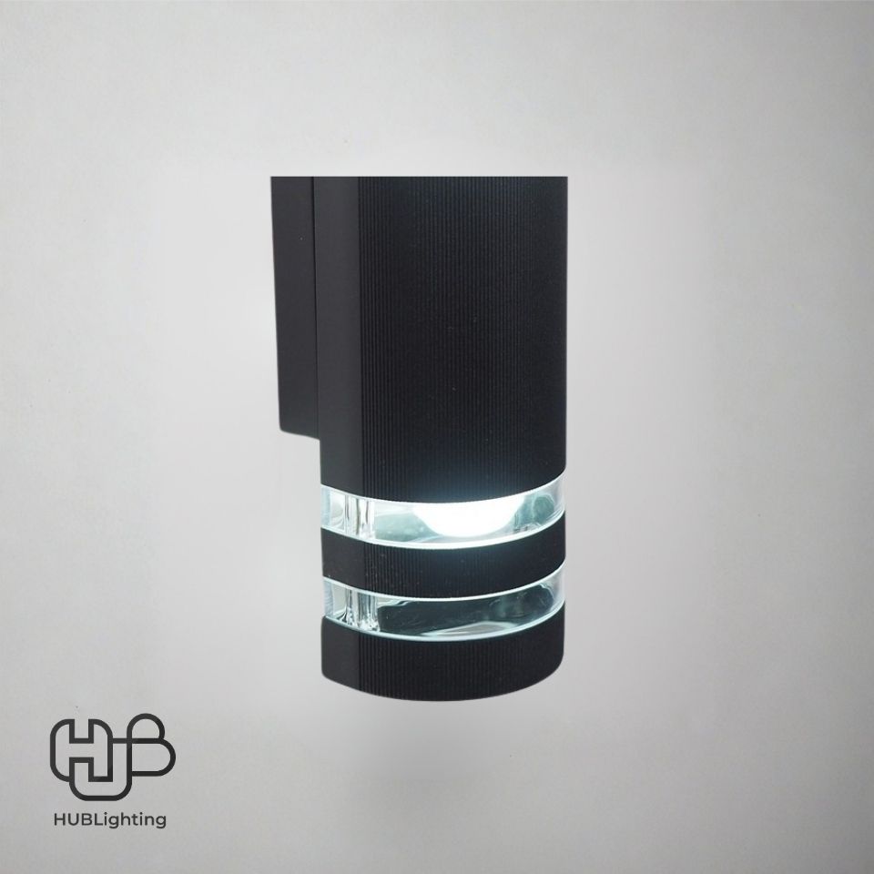 โคมไฟผนังภายนอก A0404 BK ดำ HUB LIGHTING