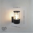 โคมไฟผนังภายนอก A1006 BK ดำ HUB LIGHTING