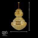 โคมไฟเพดาน CHANDELIER คริสตัล 65117-800 GD 26x E14 HUB LIGHTING