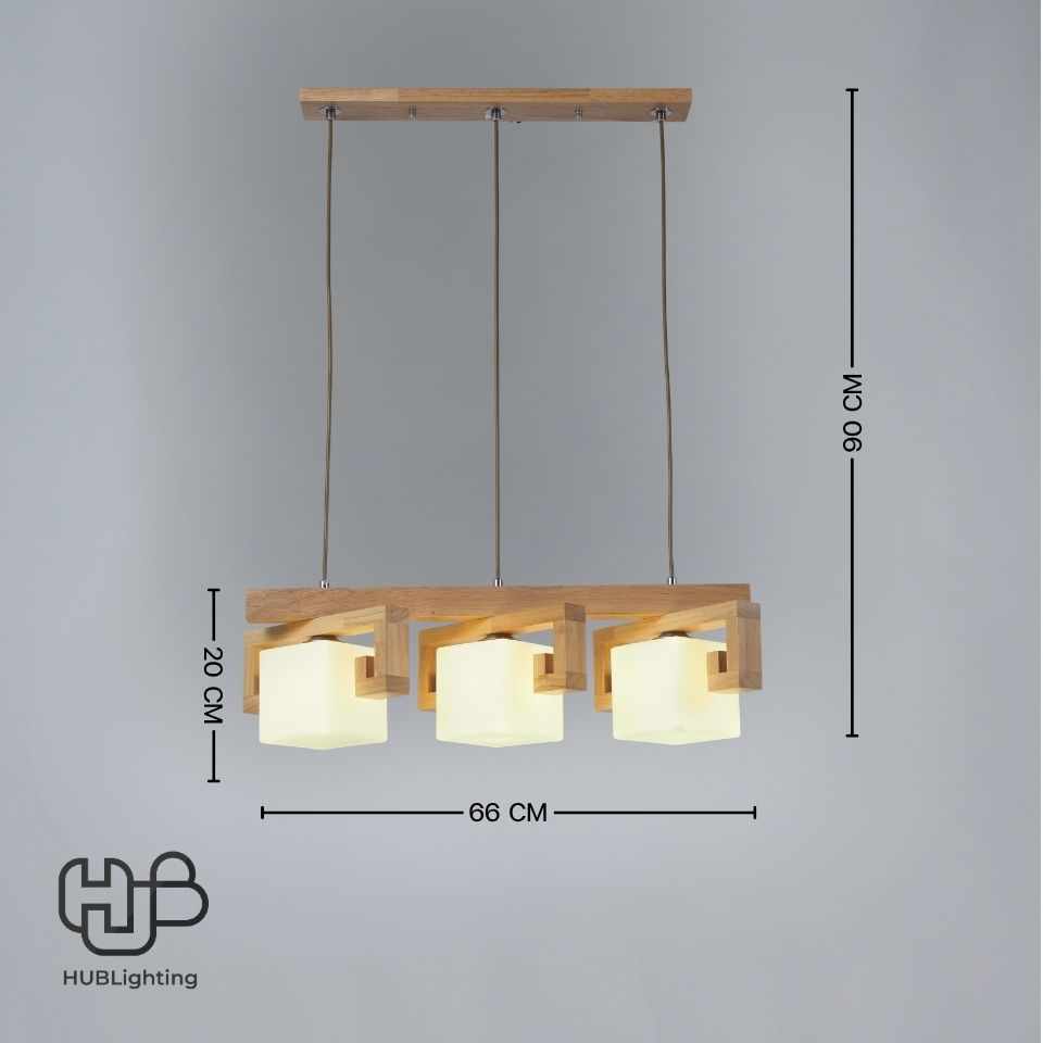 โคมไฟเพดาน PENDENT 3 ช่อ BM7064-3 E27 HUB LIGHTING