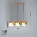โคมไฟเพดาน PENDENT 3 ช่อ BM7064-3 E27 HUB LIGHTING
