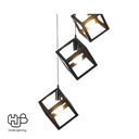 โคมไฟเพดาน PENDENT 3 ช่อ 2213-3BK E27 HUB LIGHTING