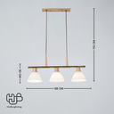 โคมไฟเพดาน PENDENT 3 ช่อ BM7115-3 E27 HUB LIGHTING