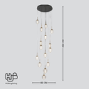 โคมไฟเพดาน PENDENT LED 68178-15-C Warmwhite 3000K HUB LIGHTING