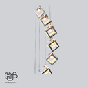 โคมไฟเพดาน PENDENT บันได 2213-9BK HUB LIGHTING