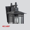 โคมไฟผนังภายนอก B12-337B-C-BK ดำ SKY LIGHT