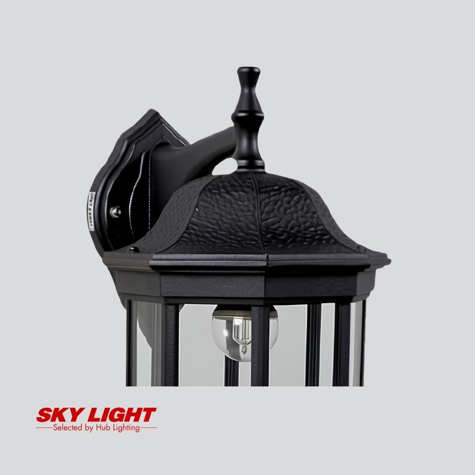 โคมไฟผนังภายนอก B15-369-AB-B-C-BK ดำ SKY LIGHT
