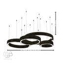 โคมไฟเพดาน CHANDELIER คริสตัล JYP905-D40+60+80+100 ทอง HUB LIGHTING