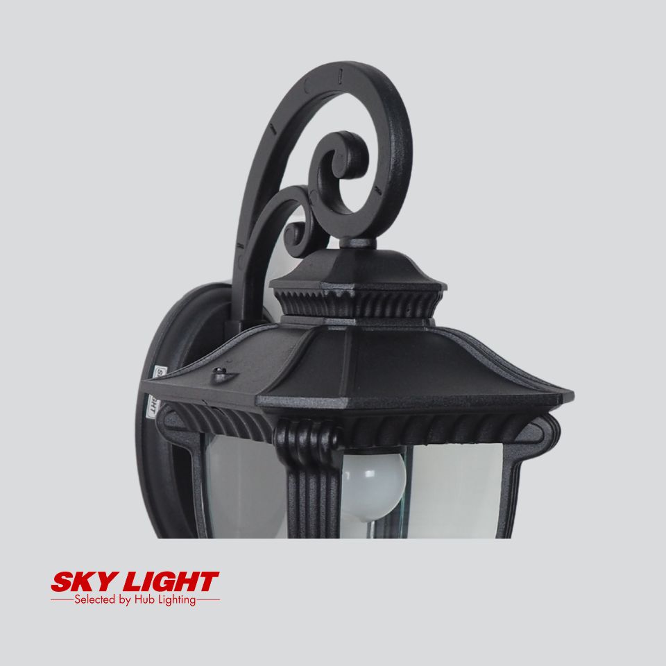 โคมไฟผนังภายนอก B281-B-C-BK ดำ SKY LIGHT
