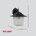 โคมไฟผนังภายนอก B300BK ดำ SKY LIGHT