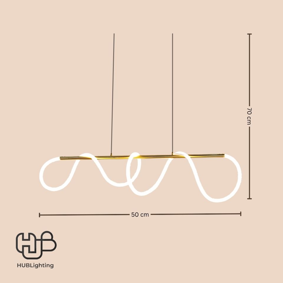 โคมไฟเพดาน PENDENT LED 66184-1.2C Warmwhite 3000K HUB LIGHTING