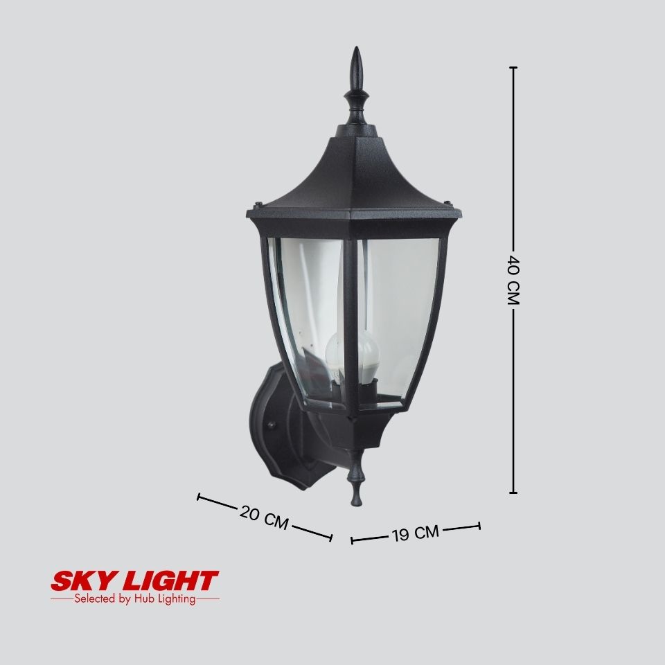 โคมไฟผนังภายนอก B5-269-A-B-C-BK ดำ SKY LIGHT