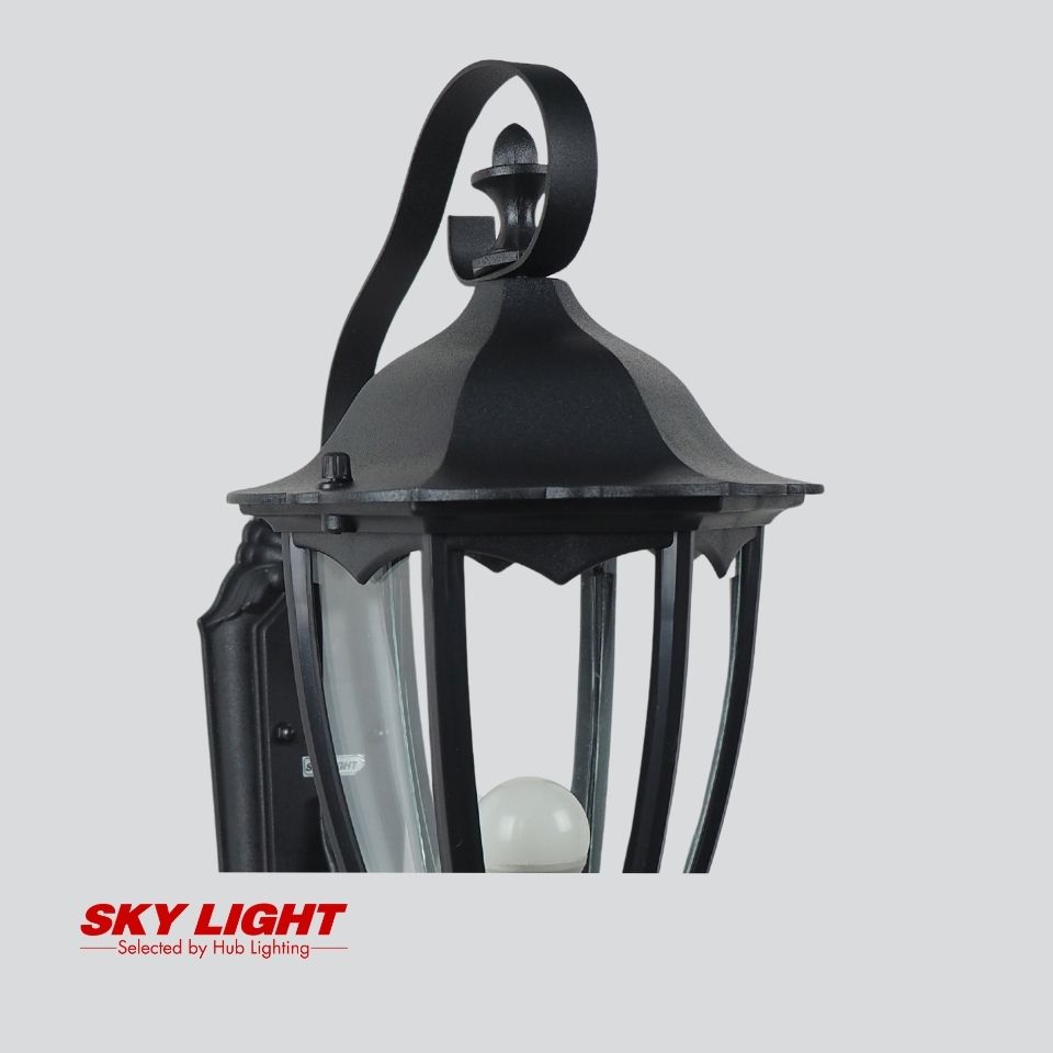 โคมไฟผนังภายนอก R1-215F-BK ดำ SKY LIGHT