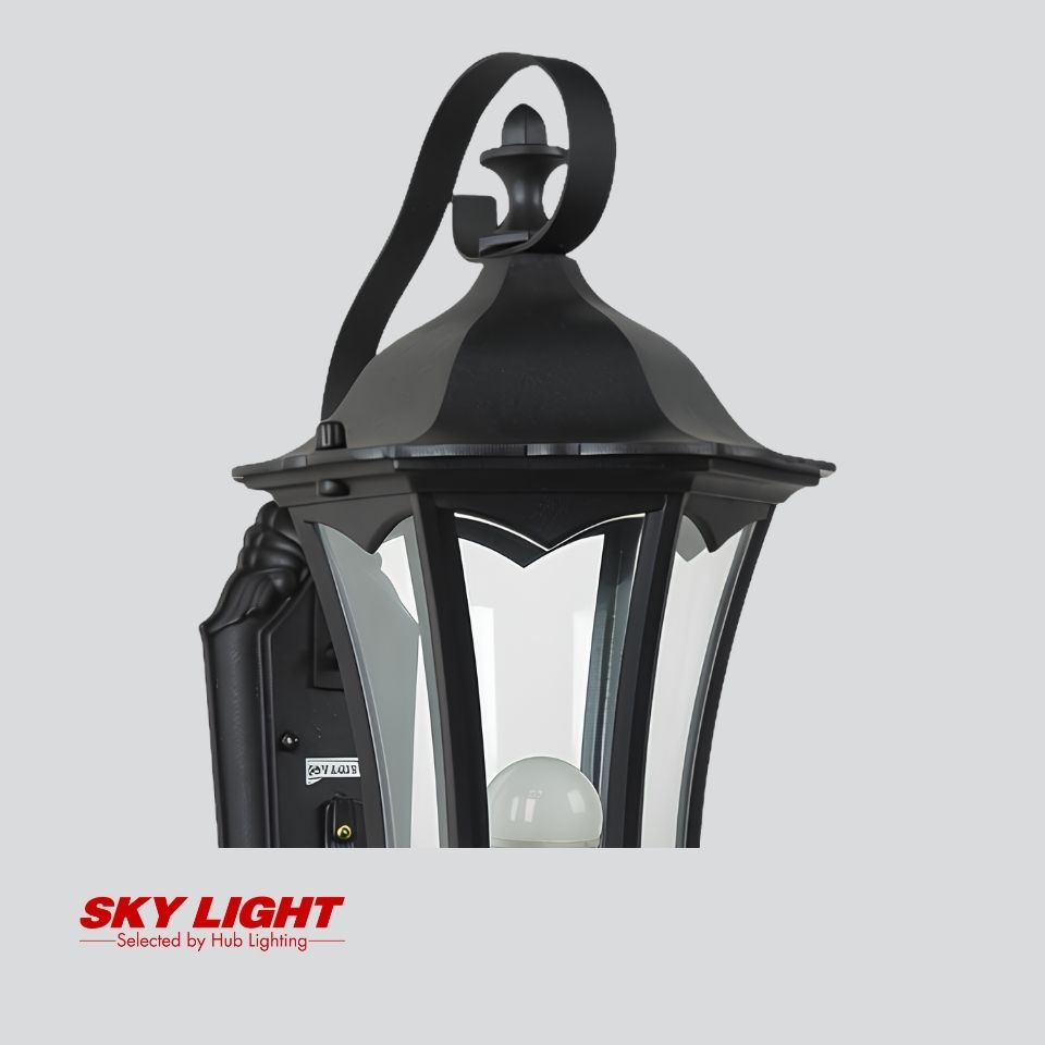 โคมไฟผนังภายนอก R1-266C-BK ดำ SKY LIGHT