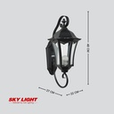 โคมไฟผนังภายนอก R1-266C-BK ดำ SKY LIGHT