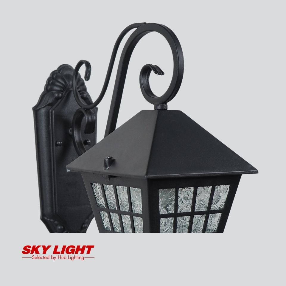 โคมไฟผนังภายนอก R2-10800S-BK ดำ SKY LIGHT