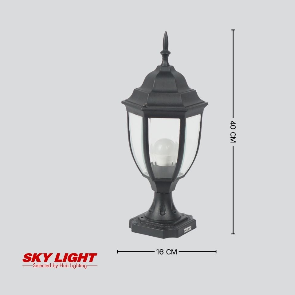 โคมไฟสนาม หัวเสา K180 BK SKY LIGHT