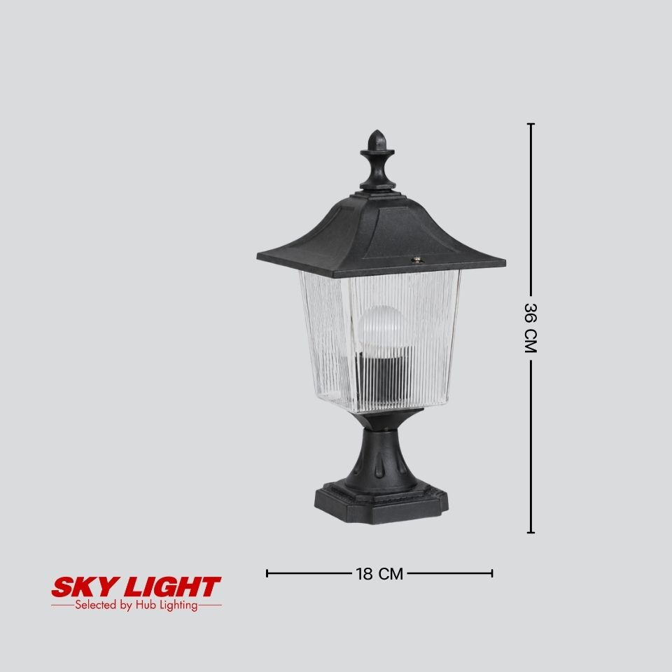 โคมไฟสนาม หัวเสา K300BK SKY LIGHT