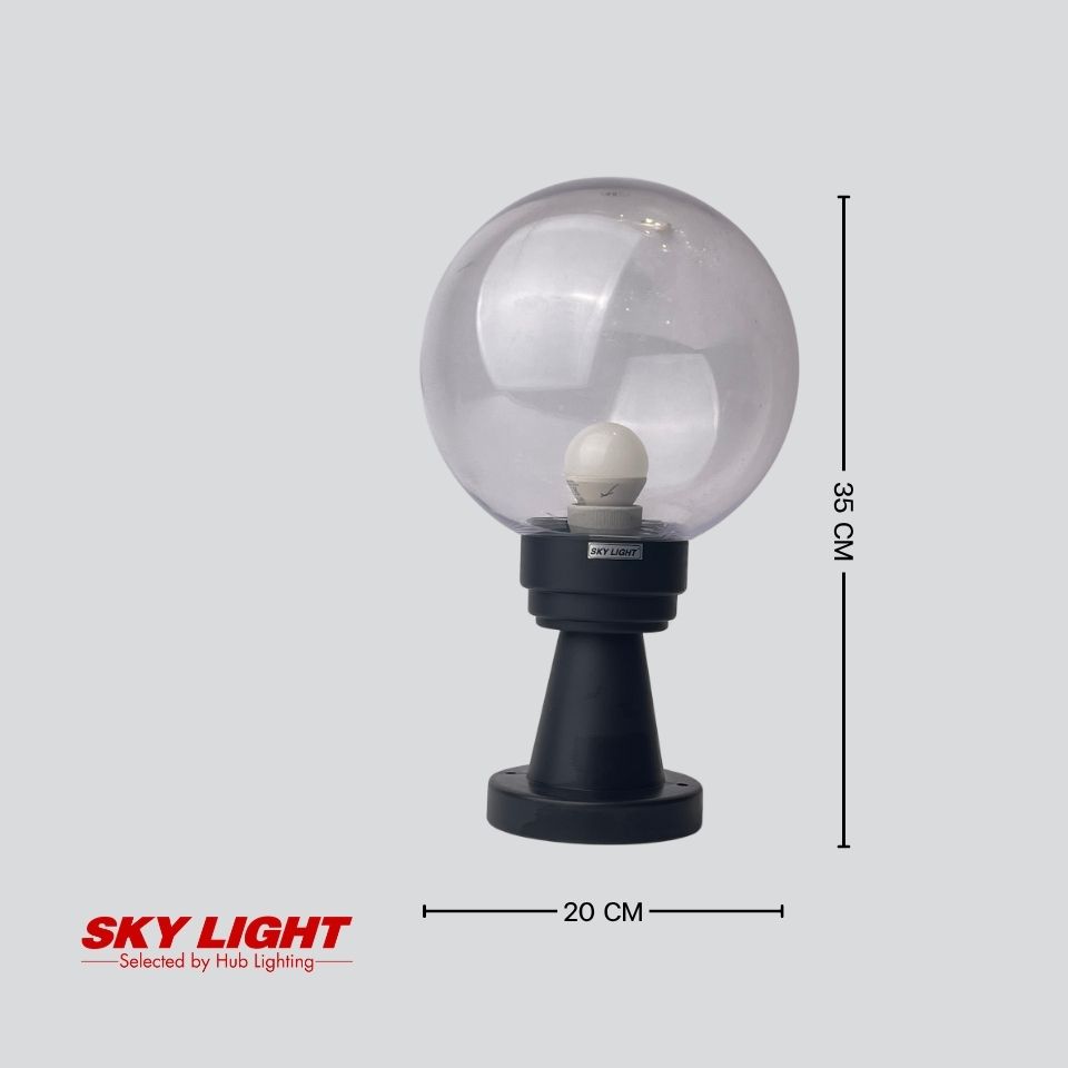 โคมไฟสนาม หัวเสา VENTO K20-200-B-TRAN SKY LIGHT