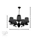 โคมไฟเพดาน PENDENT ช่อ 7809/5 FGD+BR E27 HUB LIGHTING