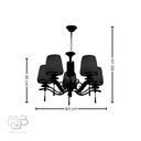 โคมไฟเพดาน PENDENT ช่อ 7590A/5 FGD+CF E27 HUB LIGHTING