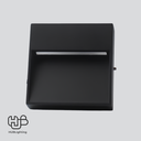 โคมไฟผนัง STEP LIGHT ฝัง เหลี่ยม 9403 BK (117x32) ดำ Warmwhite 3000K HUB LIGHTING