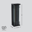 โคมไฟผนังภายนอก 1892 BK HUB LIGHTING