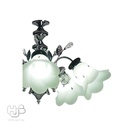 โคมไฟเพดาน PENDENT ช่อ 005A/5 CH+BK E27 HUB LIGHTING