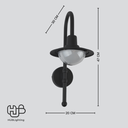 โคมไฟผนังภายนอก A001 HUB LIGHTING