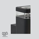 โคมไฟผนังภายนอก PY1005 BK ดำ HUB LIGHTING