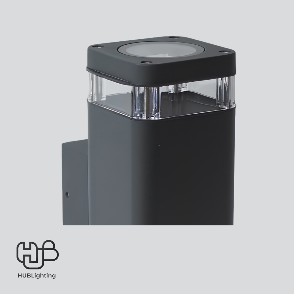 โคมไฟผนังภายนอก PY1006 BK ดำ 2x HUB LIGHTING