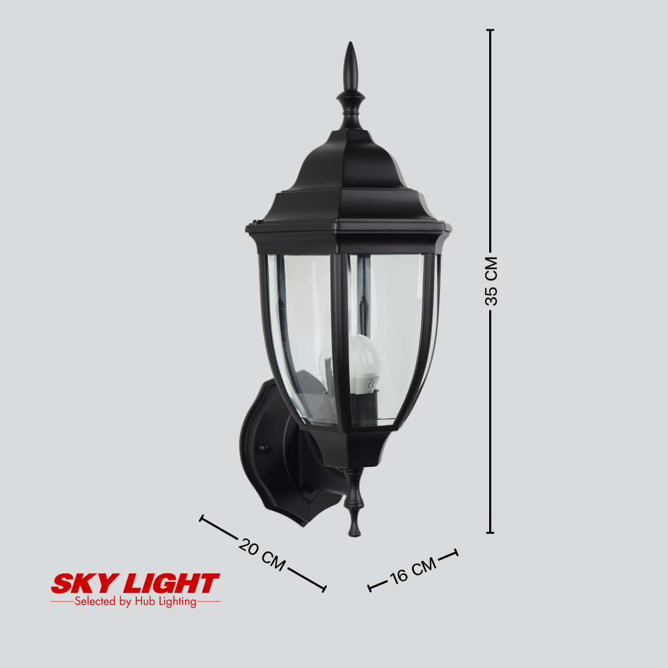 โคมไฟผนังภายนอก B5-180A-B-C-BK ดำ SKY LIGHT