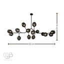 โคมไฟเพดาน PENDENT ช่อ FY8600-16 CU E27 HUB LIGHTING