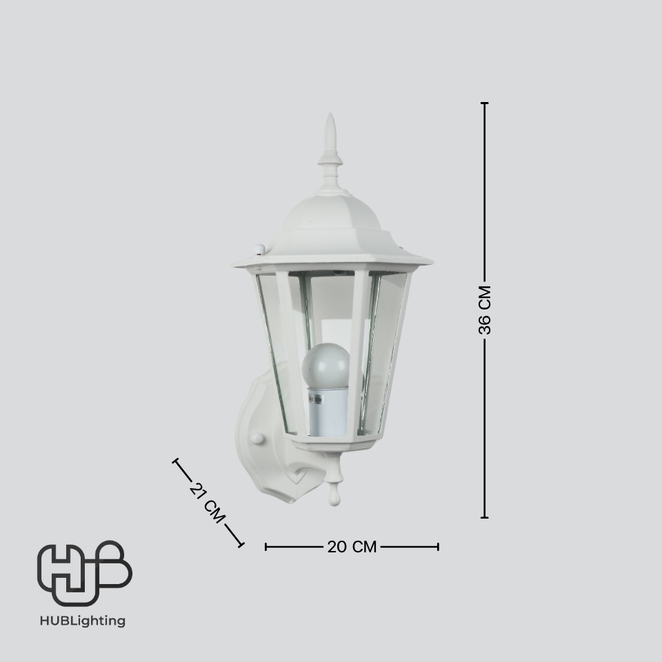 โคมไฟผนังภายนอก DCO-817-W-WH ขาว DC