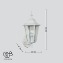 โคมไฟผนังภายนอก DCO-817-W-WH ขาว DC