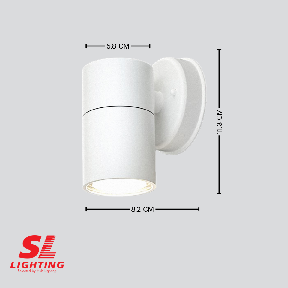 โคมไฟผนังภายนอก OUT-09-1T-GU10-WWH ขาว SL LIGHTING