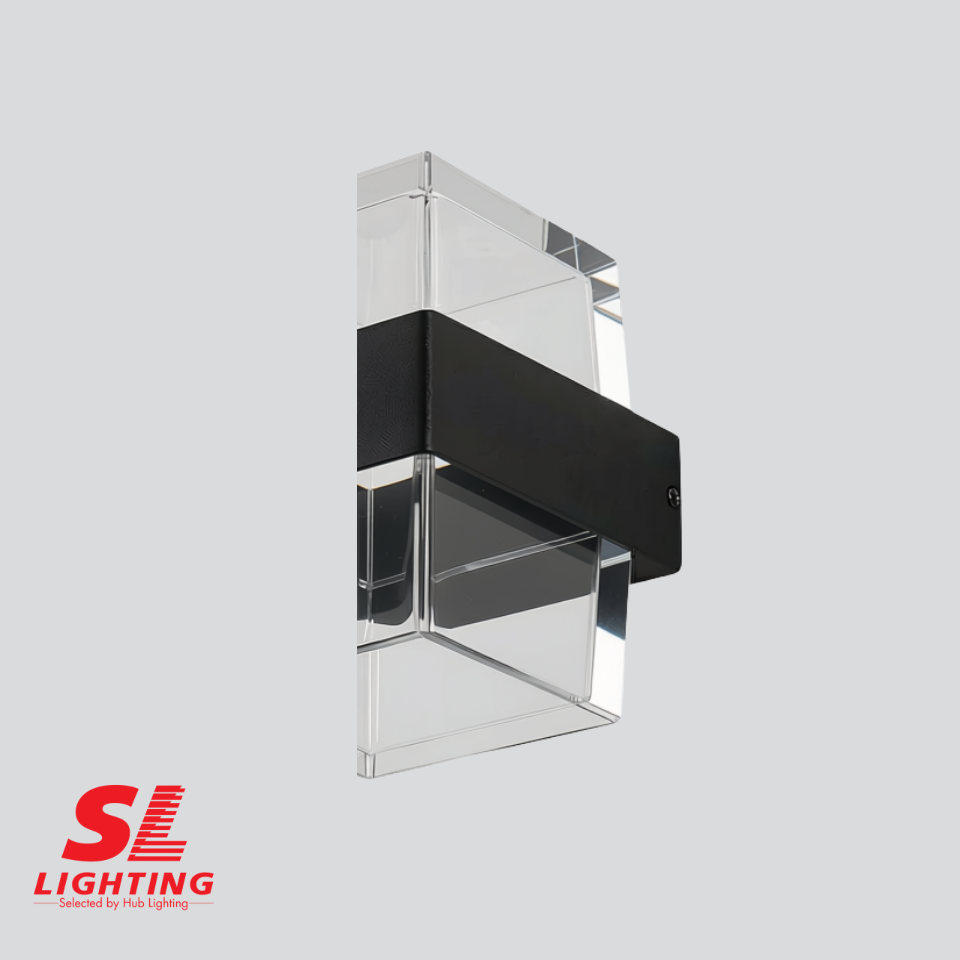 โคมไฟผนังภายนอก TER-04-2SQ-8W30 SPACE 8W Warmwhite 3000K SL LIGHTING