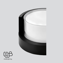 โคมไฟผนังภายนอก กลม CUBE-WA ดำ 9W Warmwhite 3000K LITON