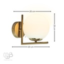โคมไฟผนังภายใน 1156 GD HUB LIGHTING