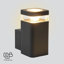 โคมไฟผนังภายนอก PY1005 BK ดำ HUB LIGHTING
