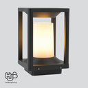 โคมไฟสนาม หัวเสา A021 BK ดำ HUB LIGHTING